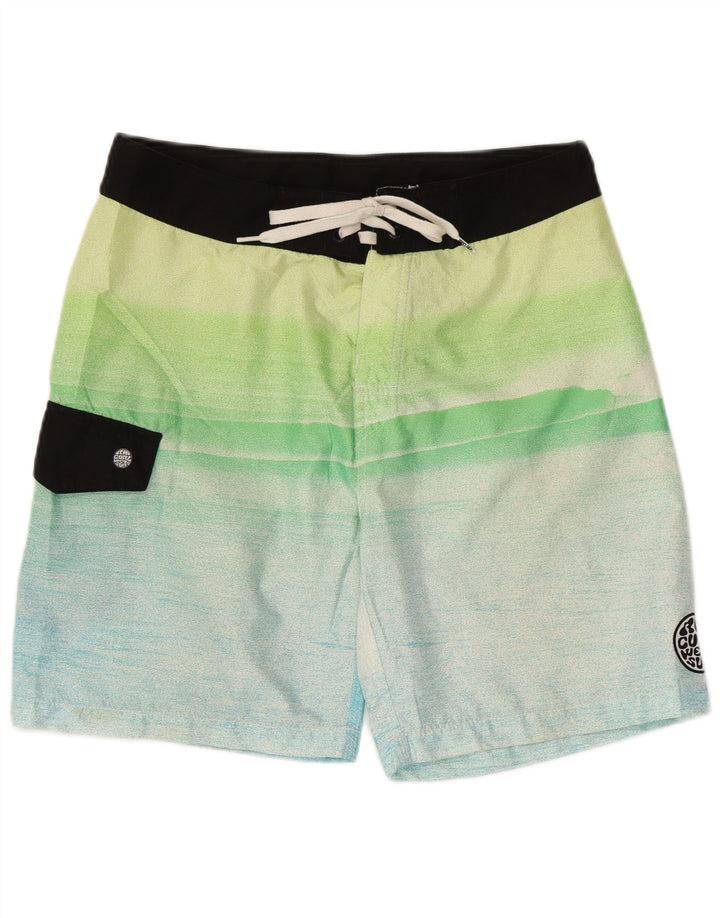 Pantaloncini da bagno da uomo Rip Curl Poliestere a righe multicolori medi