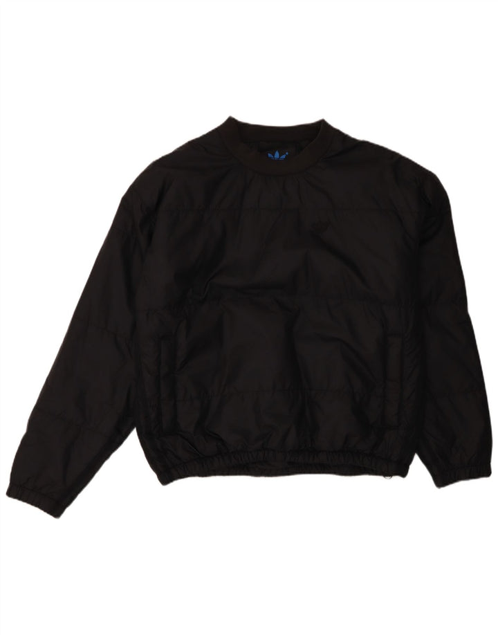 Giacca imbottita pullover oversize da uomo Adidas UK 34 XS poliestere nero