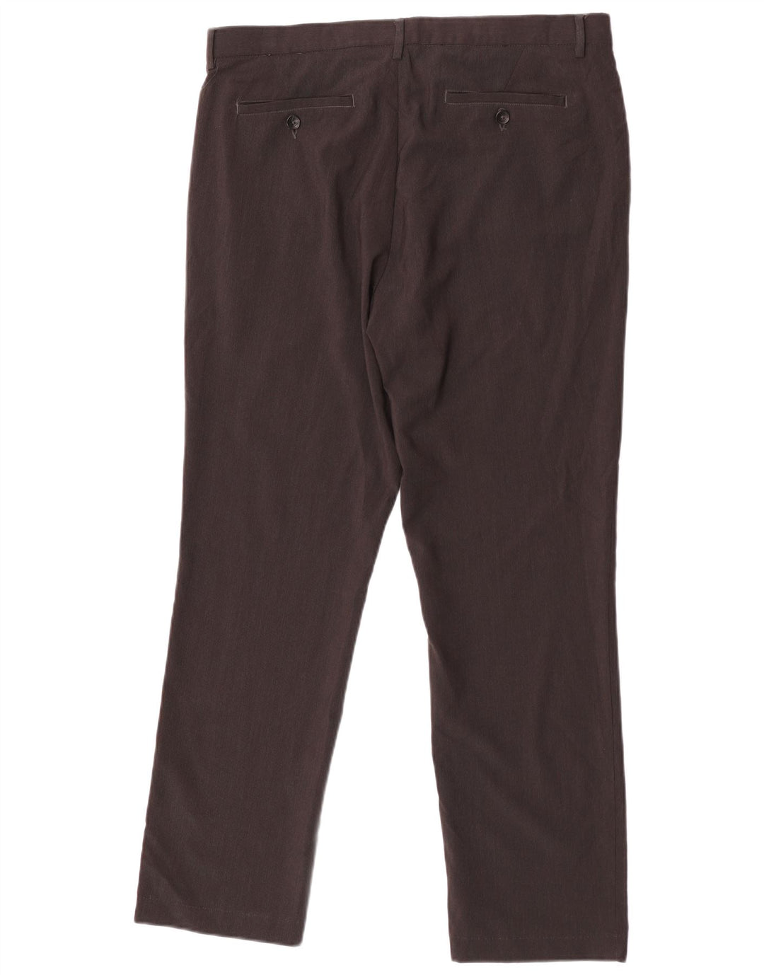 Pantaloni da abito dritti da uomo Calvin Klein W35 L30 poliestere marrone