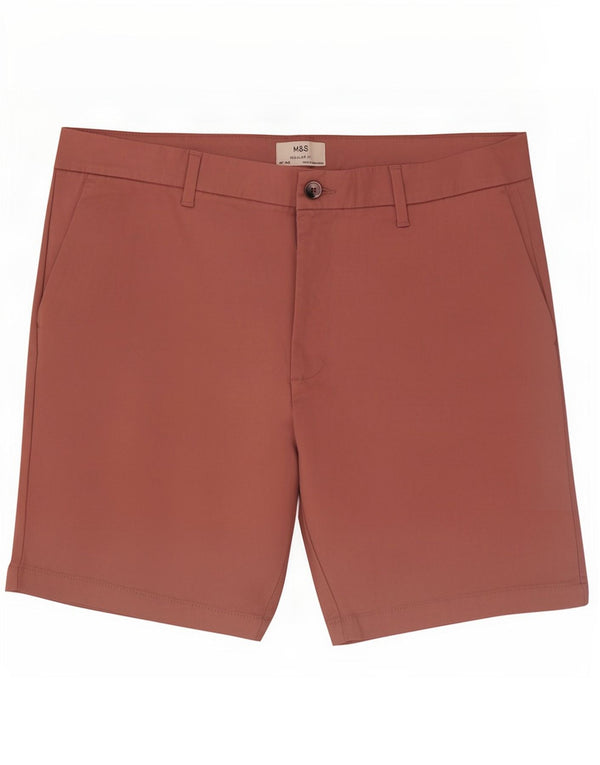 Marks & Spencer Mens Regular Fit Chino Shorts W40 XL Pink Cotton