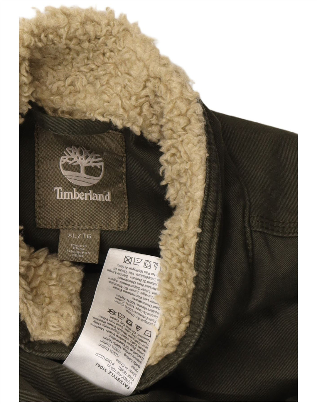 Giacca utility da uomo TIMBERLAND UK 42 XL cotone kaki