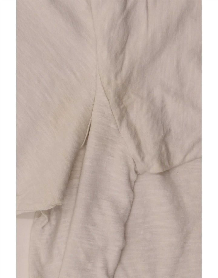 T-shirt da uomo Lacoste taglia superiore 7 2XL cotone chiazzato bianco