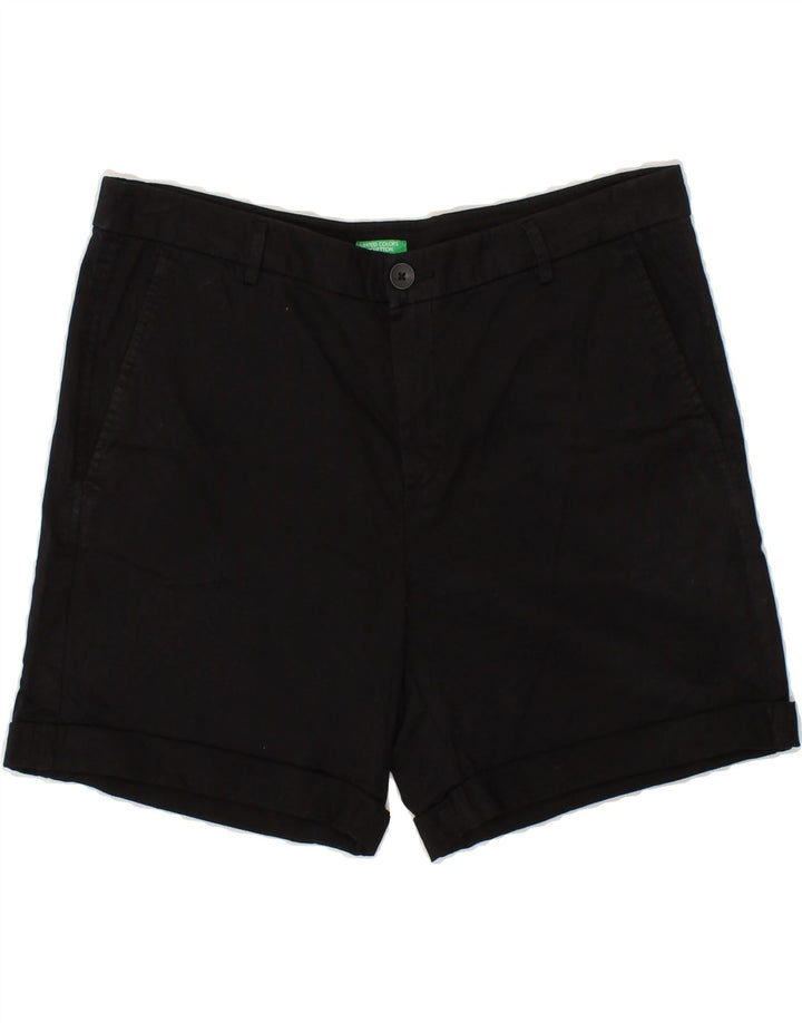 BENETTON Womens Chino Shorts IT 46 Large W36 Black Cotton Vintage Benetton and Second-Hand Benetton from Messina Hembry 