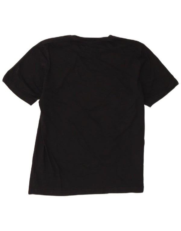 T-shirt grafica da uomo Diesel Top grande in cotone nero