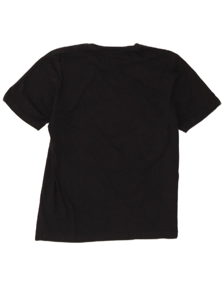 T-shirt grafica da uomo Diesel Top grande in cotone nero