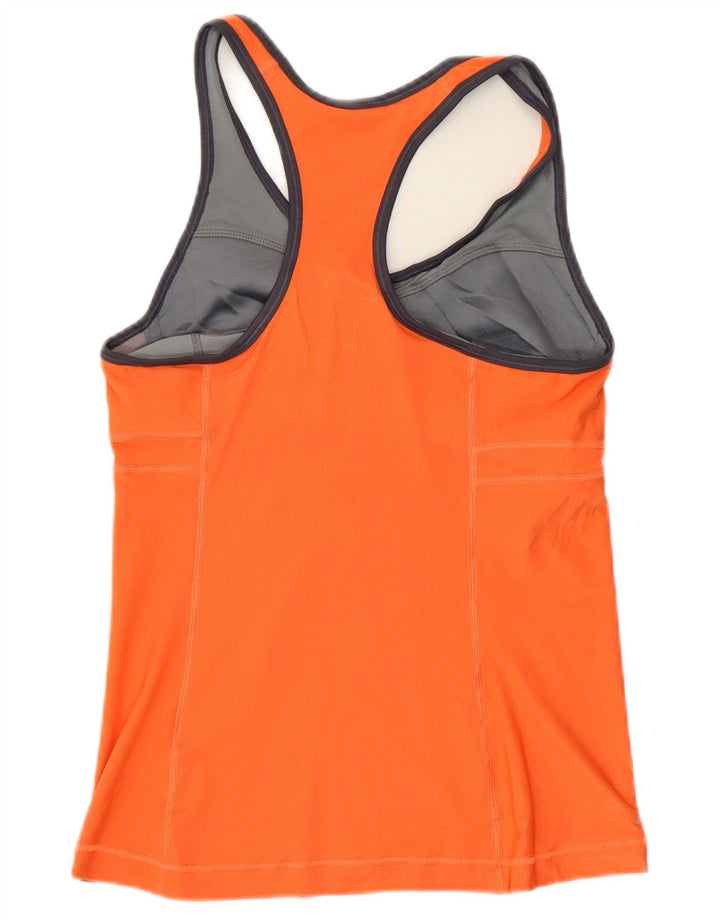 Canotta Nike Dri Fit da donna UK 12 poliestere arancione medio