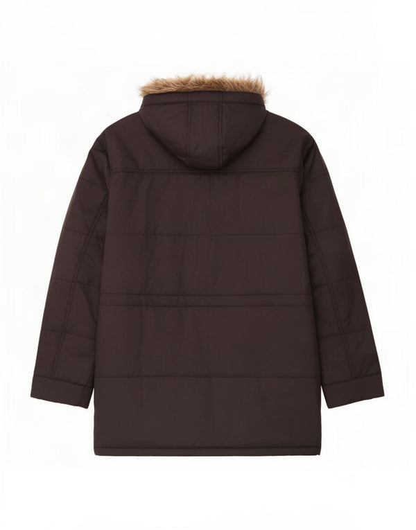 Cappotto imbottito con cappuccio da uomo Guinness UK 46 3XL Poliammide nero