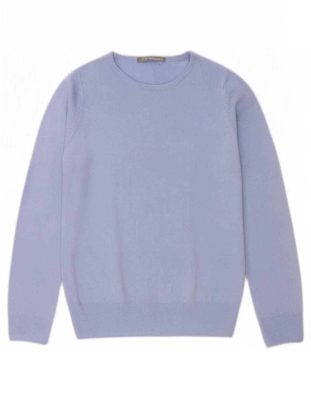 Maglione maglione girocollo da donna Marks & Spencer UK 8 piccolo acrilico blu