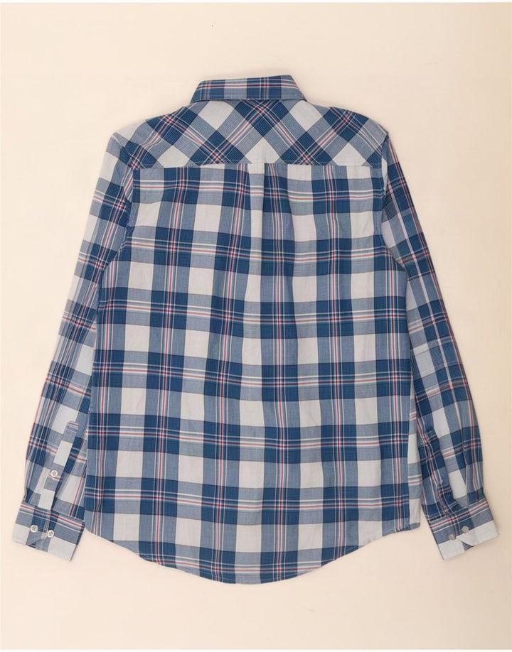 Camicia da uomo Ben Sherman in cotone a quadri blu medio