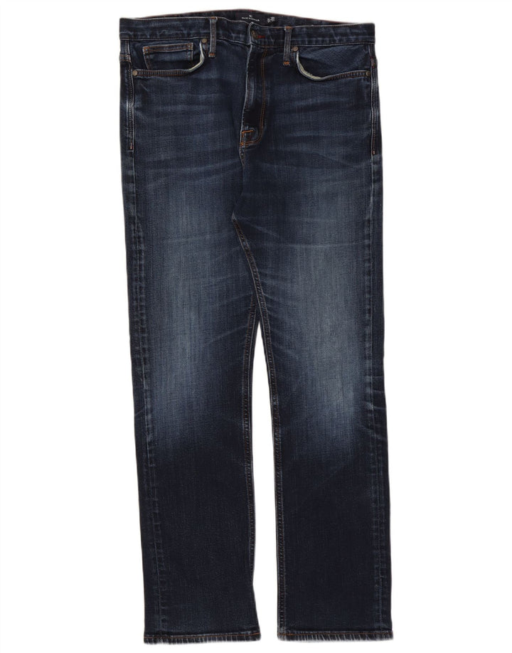Jeans dritti Marks & Spencer da donna Blue Harbour W36 L31 cotone blu navy