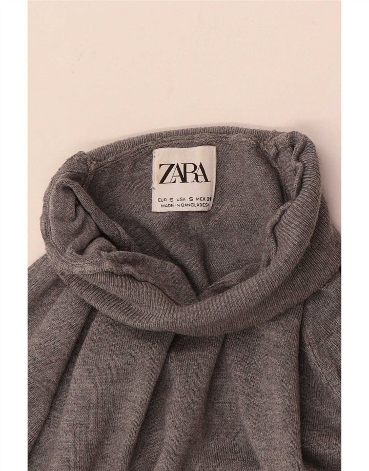 Maglione maglione collo alto da uomo Zara piccolo grigio