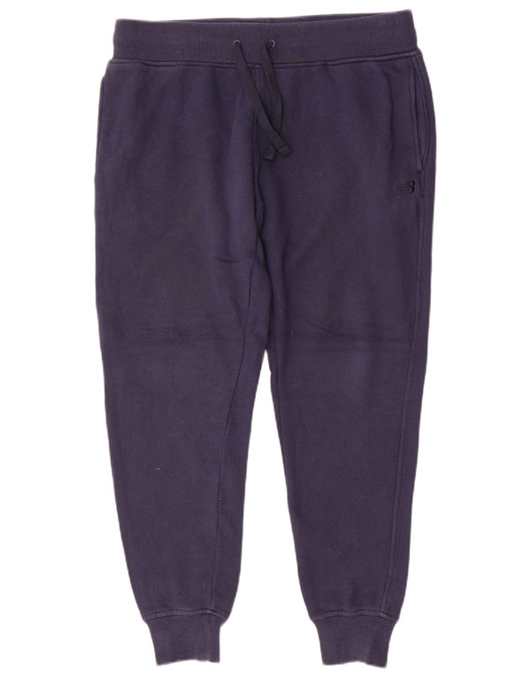 Pantaloni da tuta da uomo New Balance Joggers Large Blu Navy in cotone