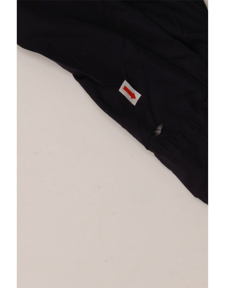 Giacca antipioggia con cappuccio da donna EDDIE BAUER UK 14 poliestere medio blu navy
