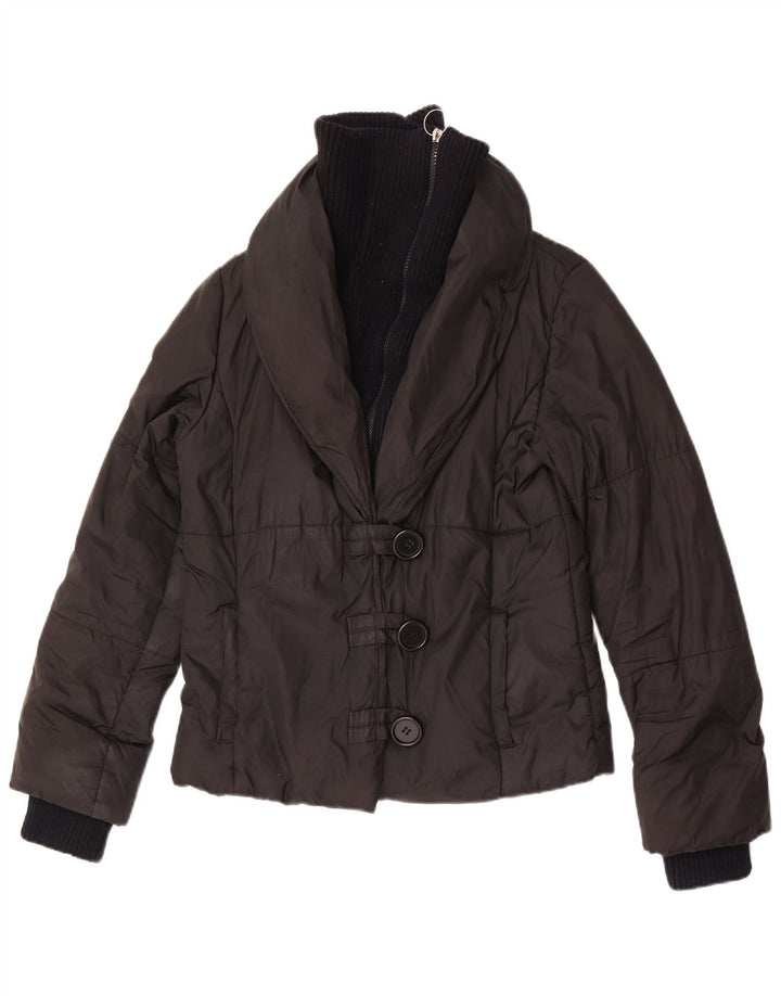 Giacca imbottita corta da donna Zara EU 38 piccola poliestere nero