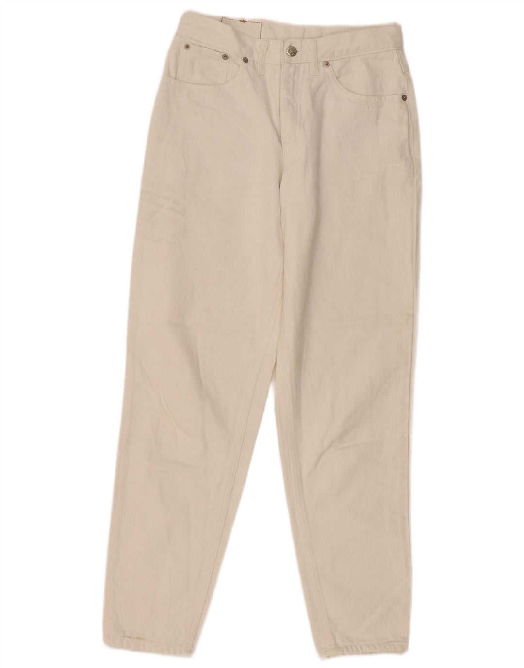 Jeans affusolati a vita alta da donna Americanino W28 L28 bianco sporco classico