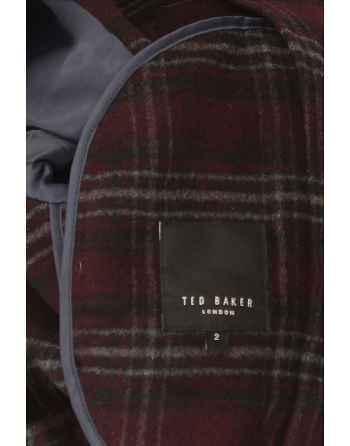 Giubbotto bomber da uomo Ted Baker taglia 2 piccolo bordeaux