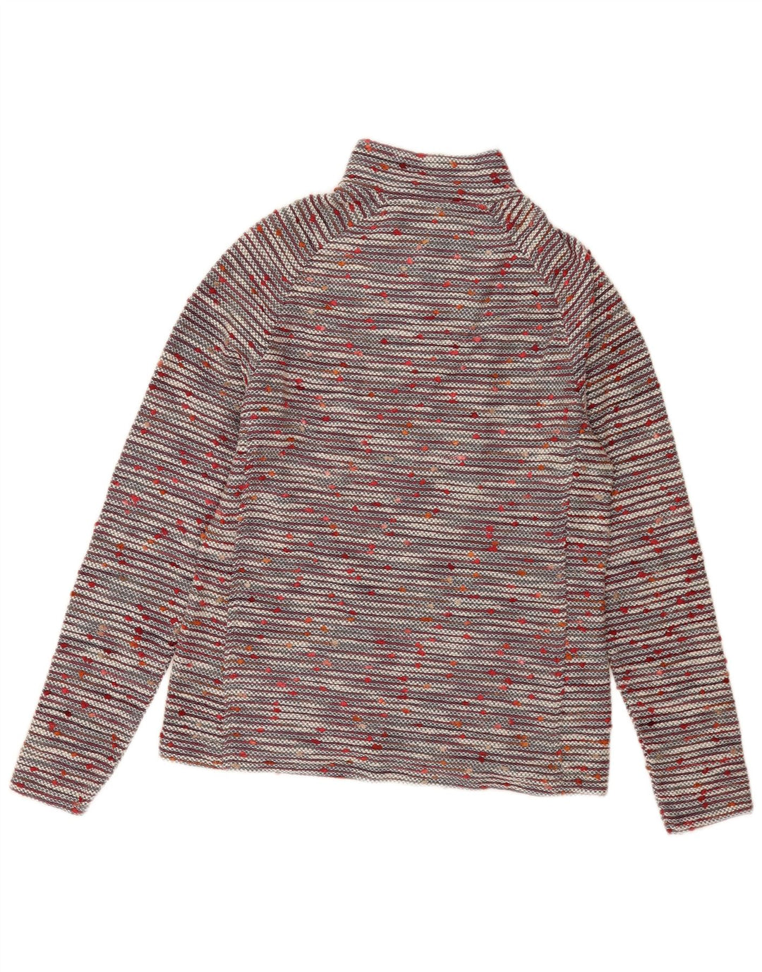 Maglione da donna con collo con zip Weird Fish UK 12 medio multicolore