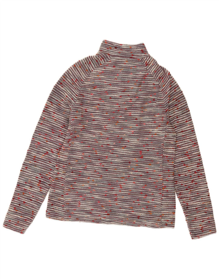 Maglione da donna con collo con zip Weird Fish UK 12 medio multicolore