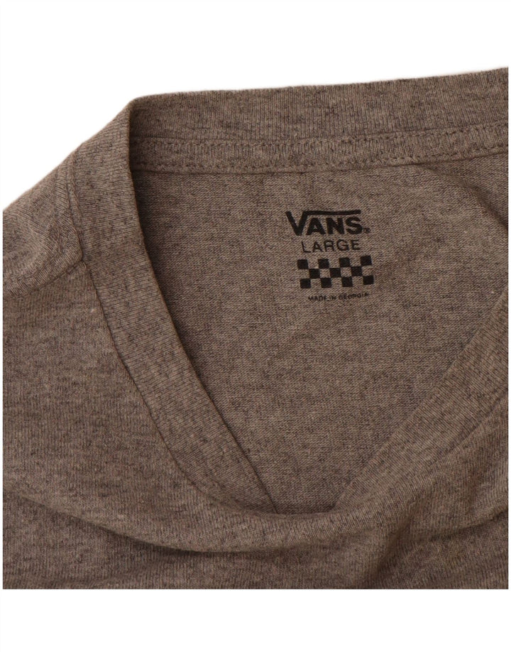 T-shirt da uomo Vans grande grigia chiazzata