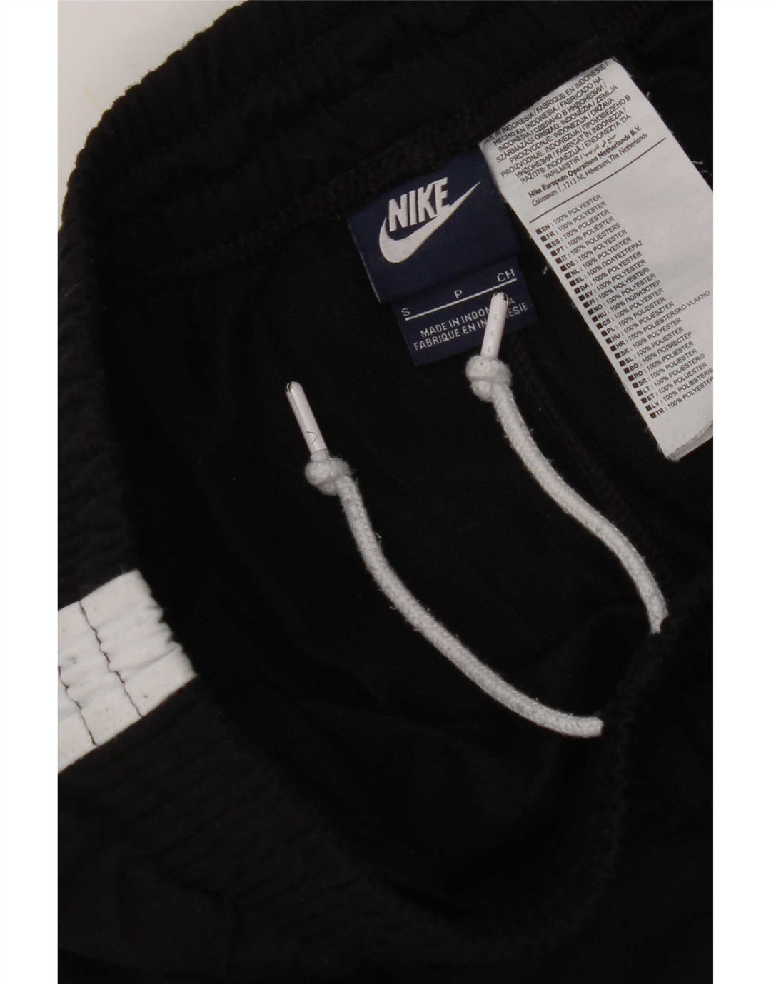 Pantaloni da tuta Nike da uomo Small in poliestere color block nero