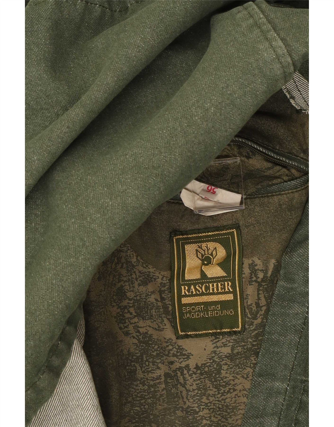 Giacca utility da uomo Rascher EU 56 3XL cotone verde