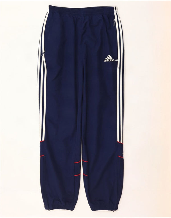Adidas Mens Tracksuit Trousers Joggers Large Navy Blue Polyester