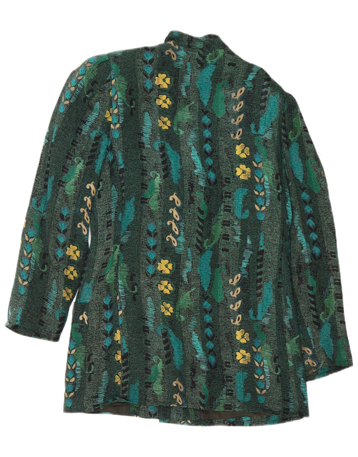 Giacca blazer a 6 bottoni da donna Betty Barclay EU 38 verde medio floreale