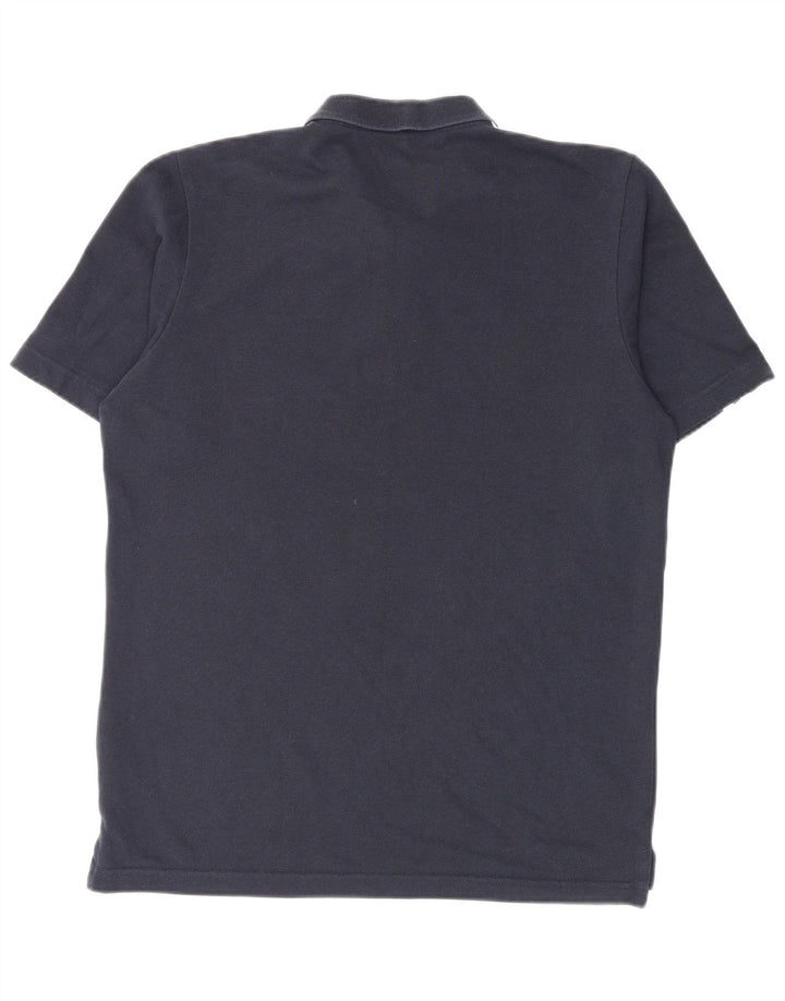 Polo Adidas da uomo piccola in cotone blu navy