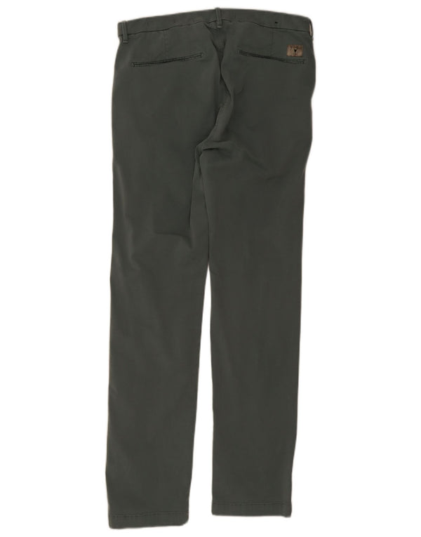 Guess Mens Alain Slim Tapered Chino Trousers W32 L32 Grey