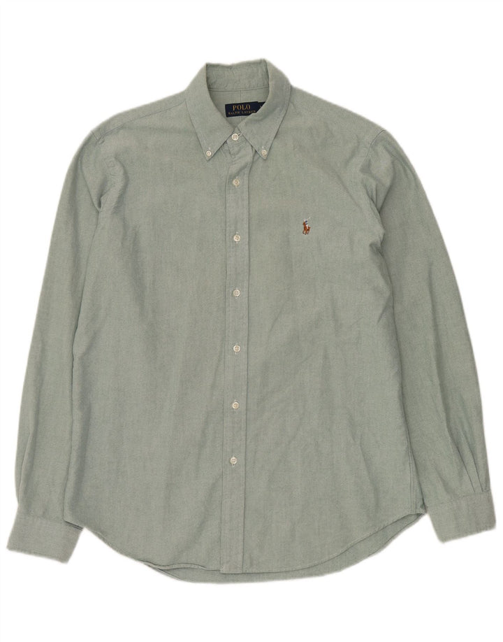 POLO RALPH LAUREN Camicia Uomo Cotone Verde Medio