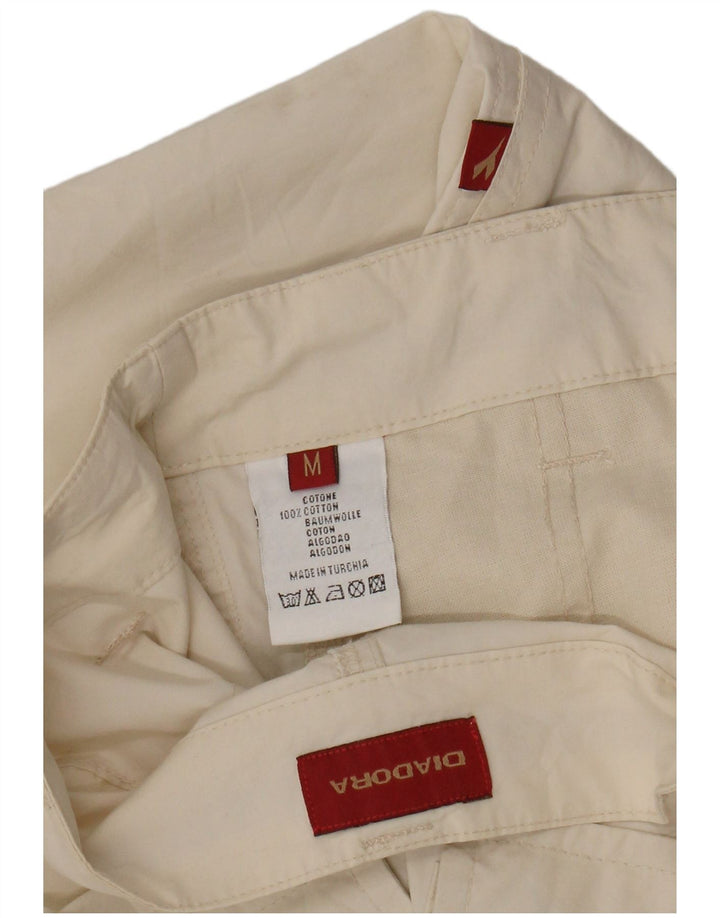 Pantaloni cargo dritti da uomo Diadora medi W32 L29 in cotone beige