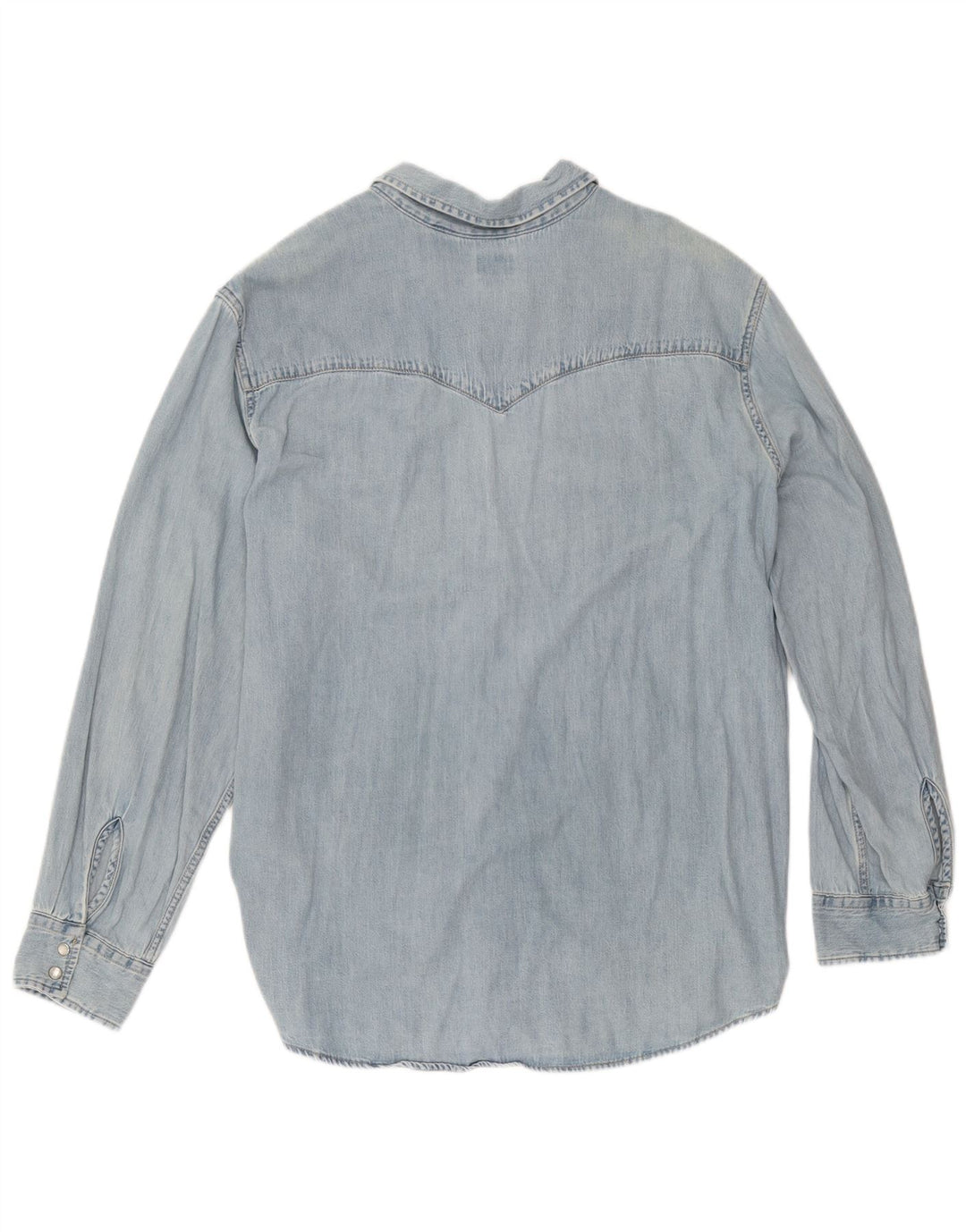 Camicia di jeans alta da uomo Levi's XL in cotone blu