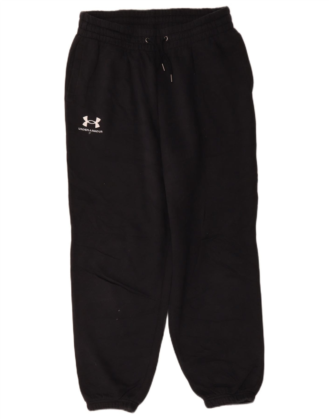 Pantaloni da tuta corti da uomo Under Armour da jogging in cotone nero medio