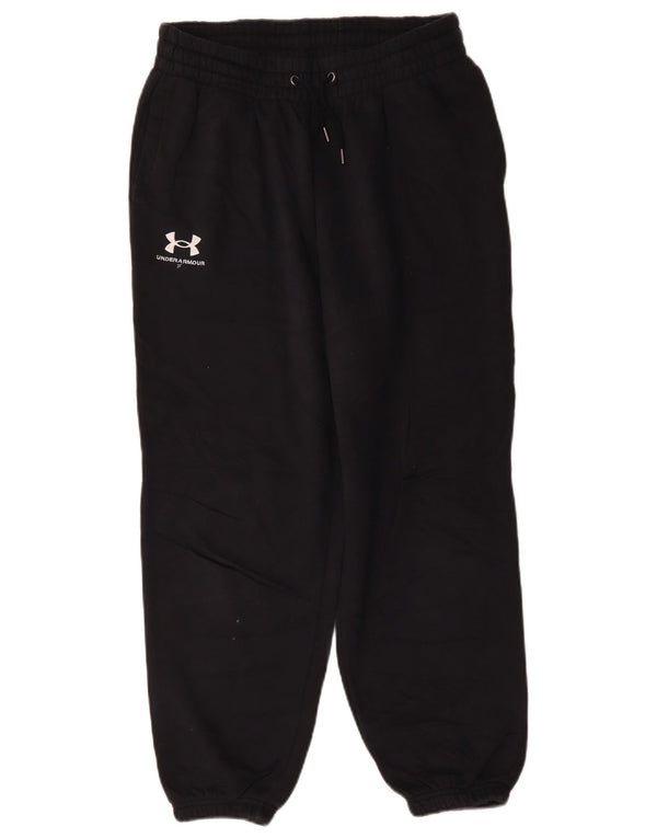 Pantaloni da tuta corti da uomo Under Armour da jogging in cotone nero medio