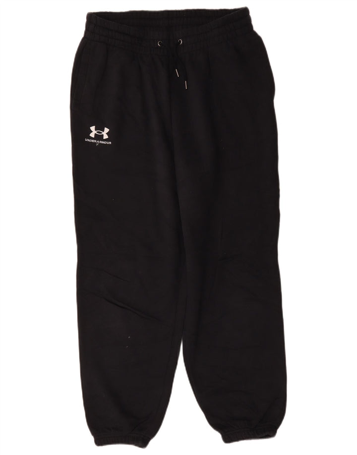 Pantaloni da tuta corti da uomo Under Armour da jogging in cotone nero medio