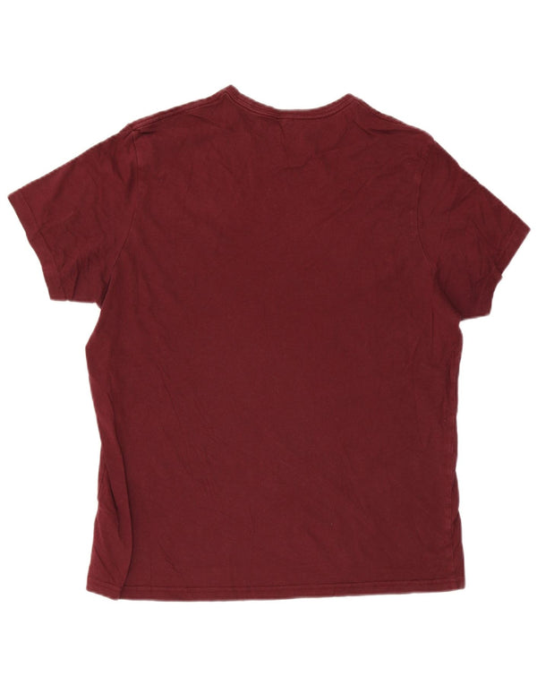 T-shirt da uomo dalla vestibilità classica Jack Wills Top grande in cotone bordeaux