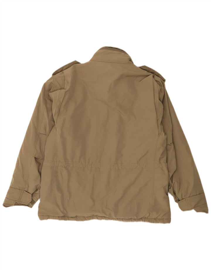 Alberto Aspesi Giacca imbottita militare da uomo UK 36 Small Marrone Poliestere