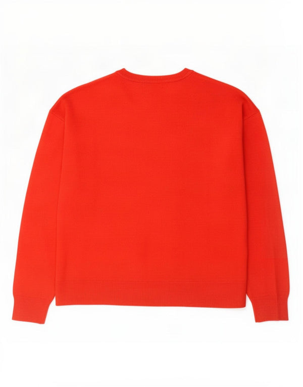 Maglione da donna con scollo a barca con grafica Marks & Spencer UK 18 XL Rosso