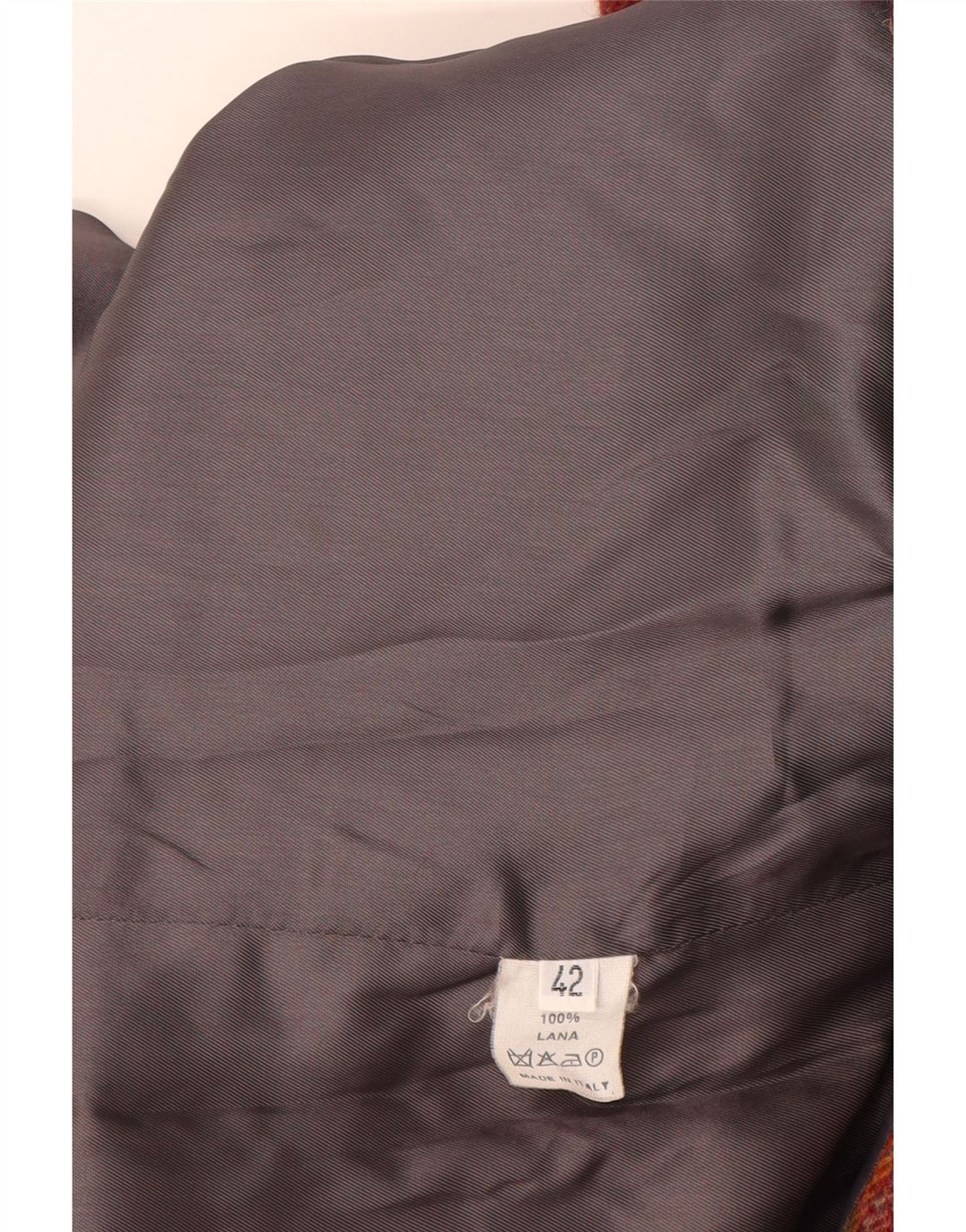 Giacca Blazer a 3 Bottoni da Donna Lanolini IT 42 Lana a quadri Marrone Medio
