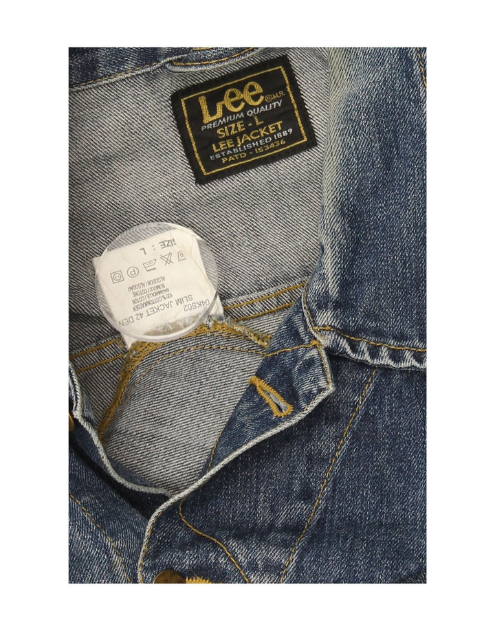 Giacca di jeans da uomo LEE UK 40 grande cotone blu