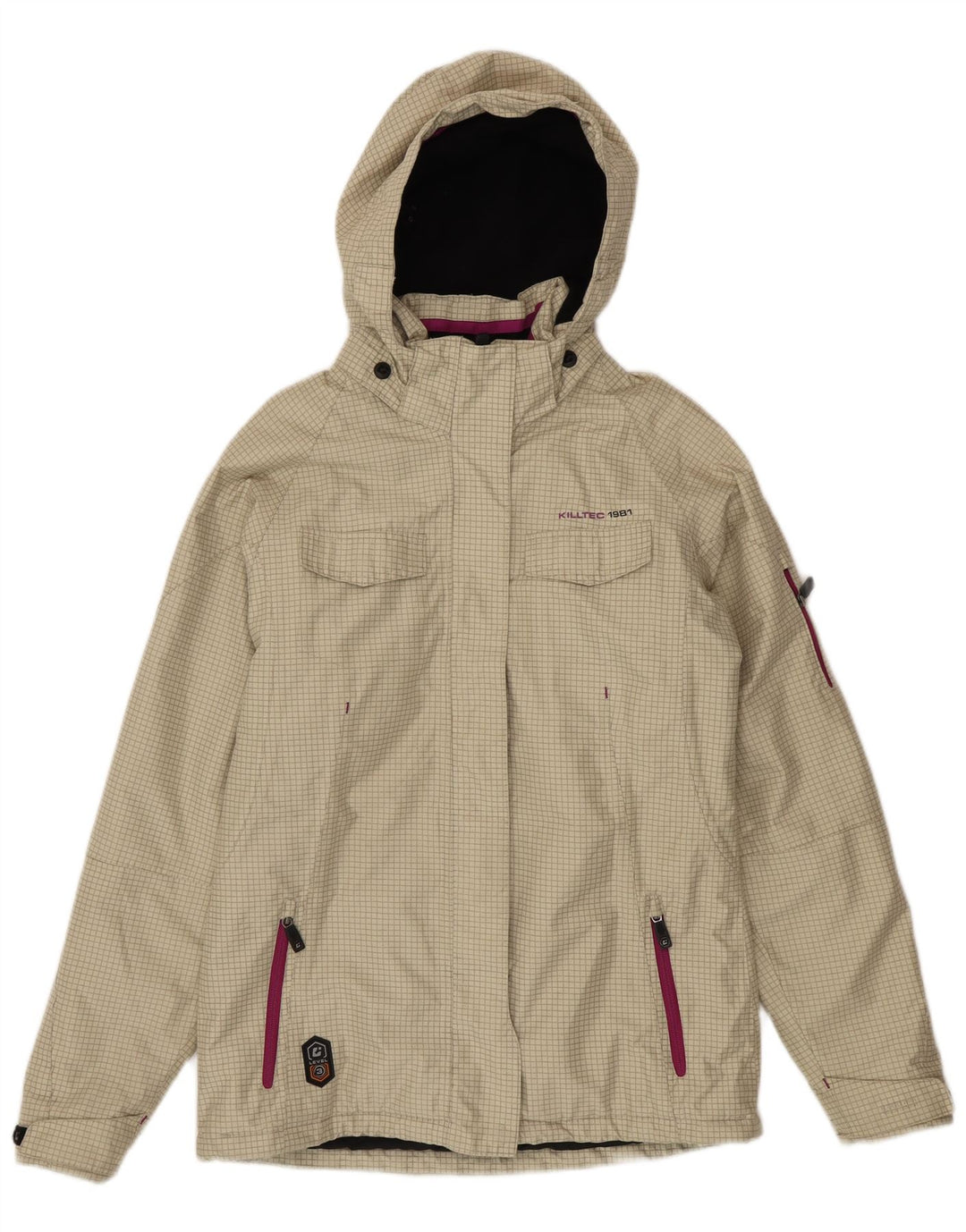Giacca a vento per ragazze Killtec 15-16 anni Poliestere a quadri beige