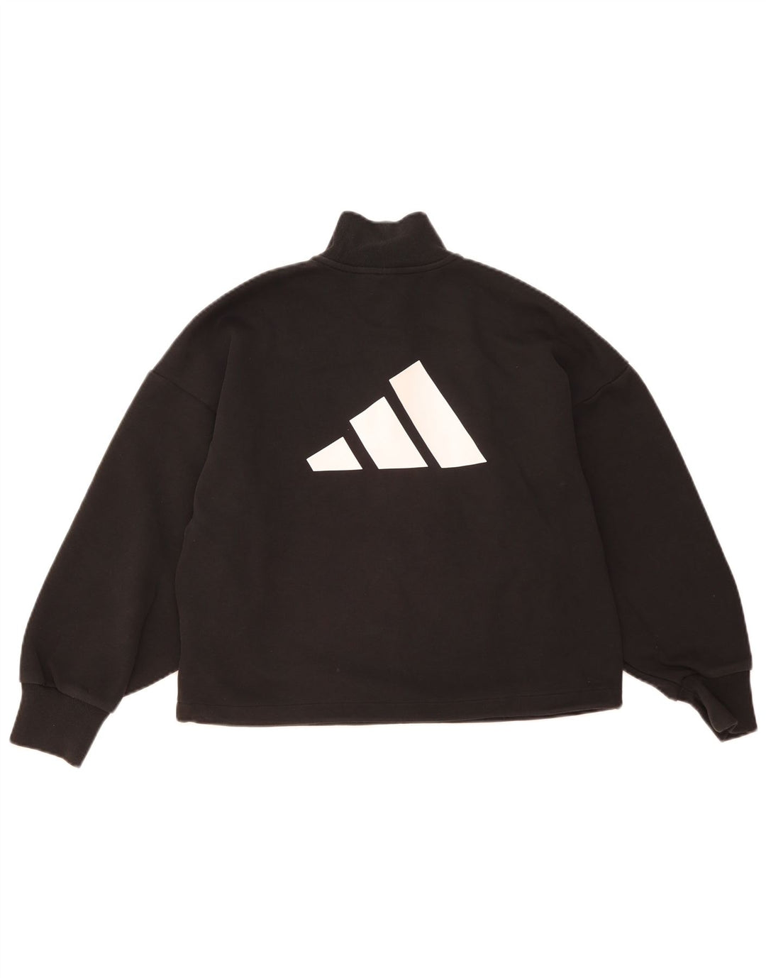 Felpa con grafica oversize da donna Adidas UK 12/14 Medium Nero