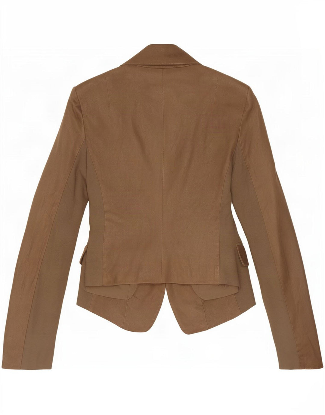 Giacca Blazer in Pelle da Donna a 2 Bottoni Patrizia Pepe IT 44 Marrone Medio