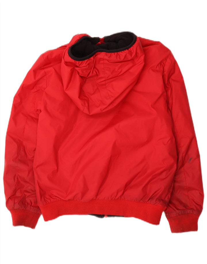 Bomber con cappuccio grafico da ragazzo Diesel 9-10 anni in nylon rosso