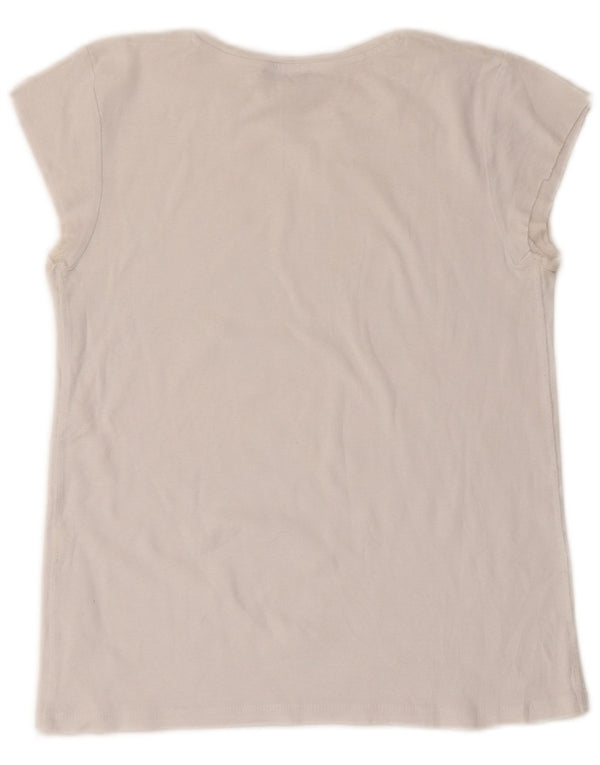 T-shirt Zara da donna Top UK 8 Small bianca