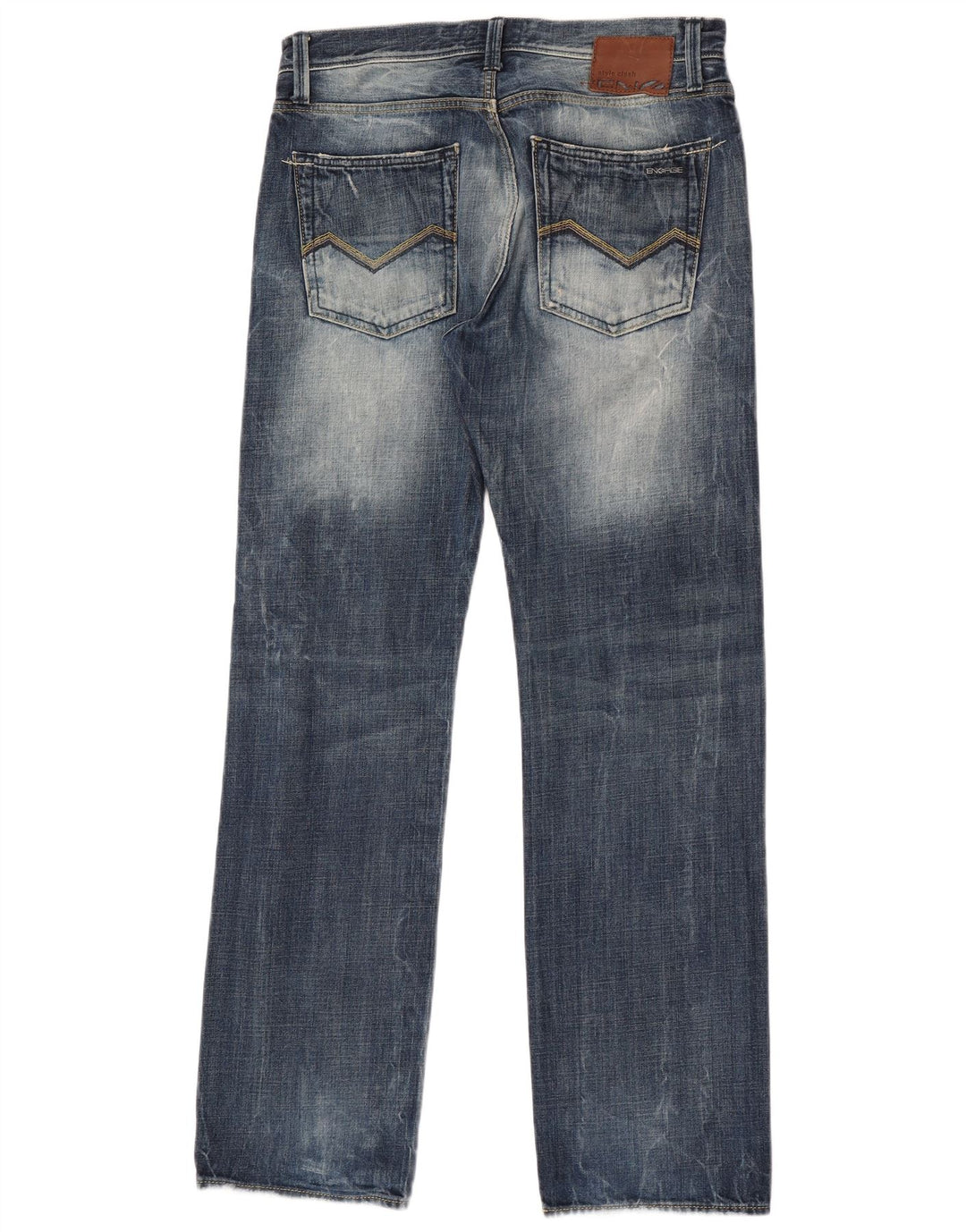 Jeans dritti da uomo Energe W33 L34 cotone blu