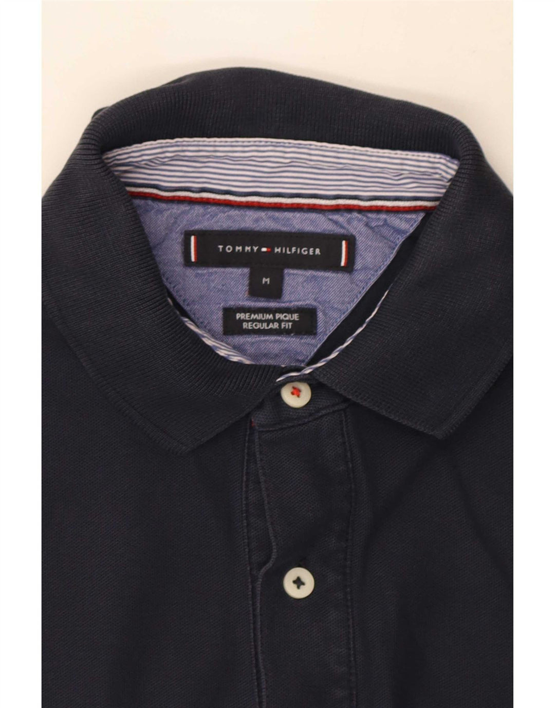 Polo da uomo vestibilità regolare Tommy Hilfiger blu navy medio