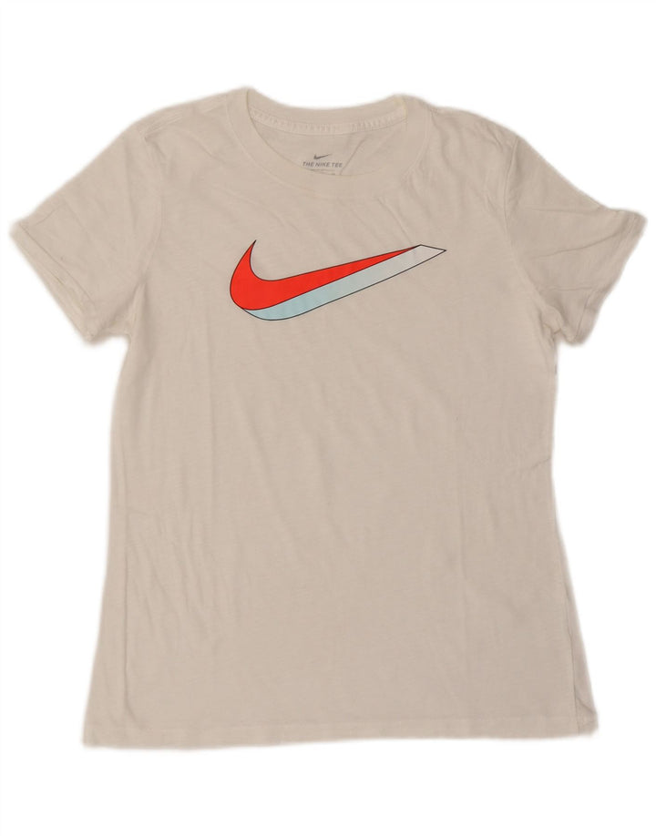 T-shirt grafica da donna Nike Top UK 10 piccola bianca