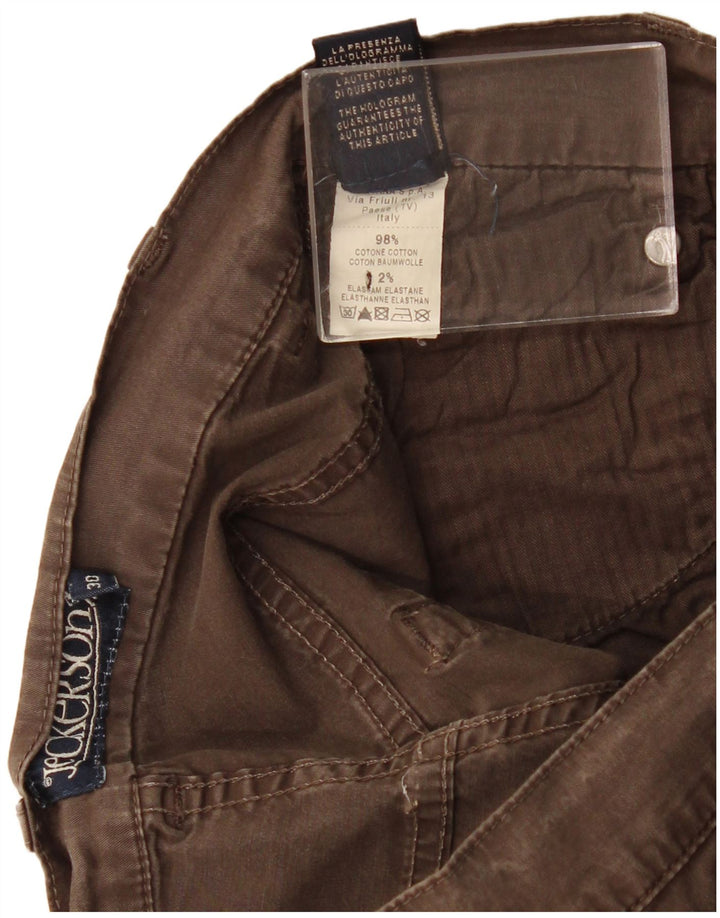 Pantaloncini casual da donna Jeckerson W30 cotone marrone medio