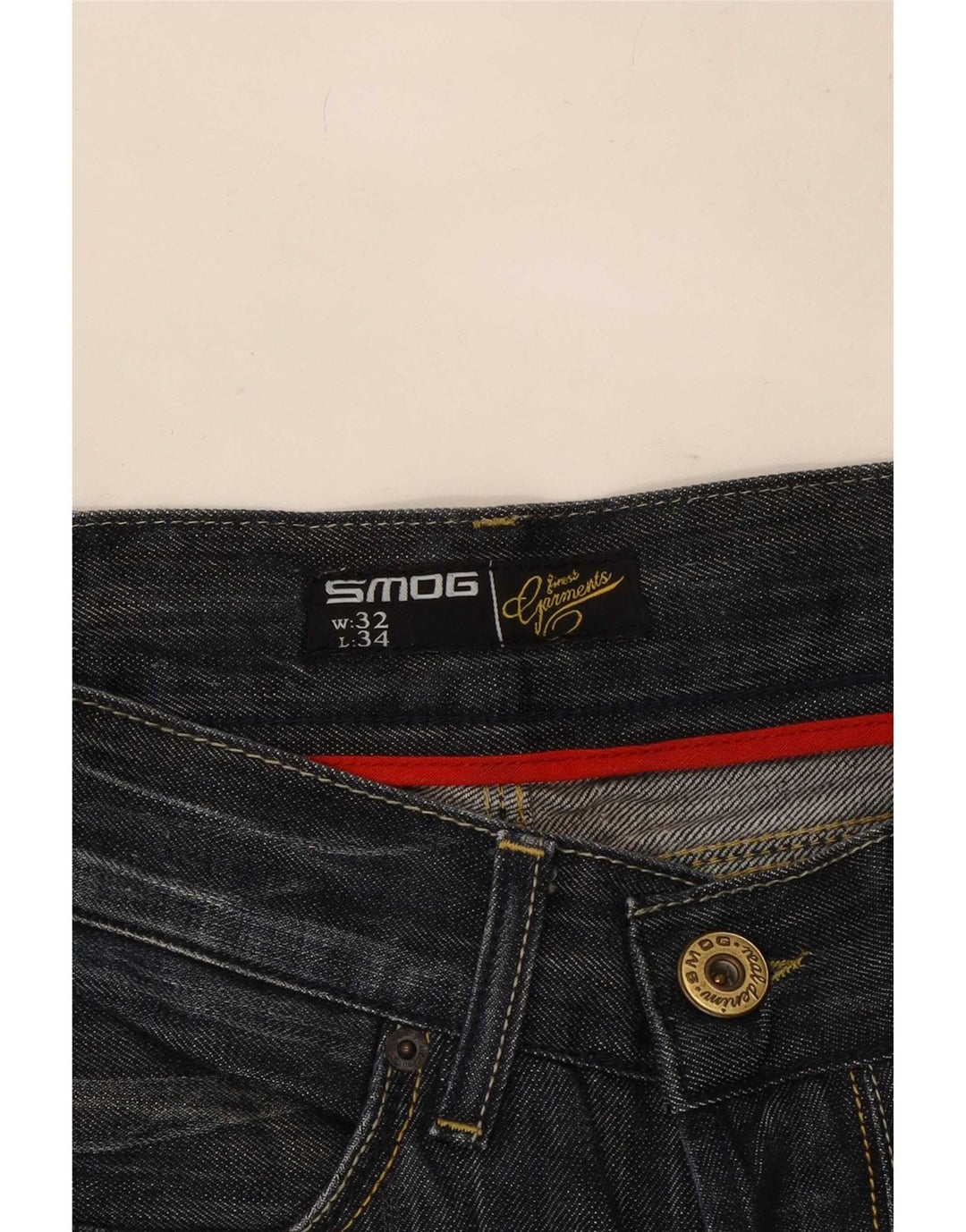 Jeans Bootcut da uomo Smog W32 L34 Blu Navy